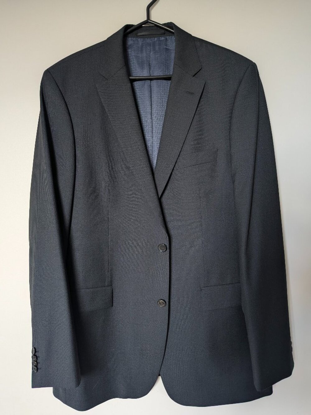 Hugo Boss Pasini/Movie1 Men's 44L Regular-fit Suit Jacket Dark Gray